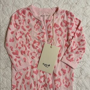 Kyte BABY Pink Animal Print Romper
